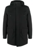 Geox hooded zip-up padded jacket - Black