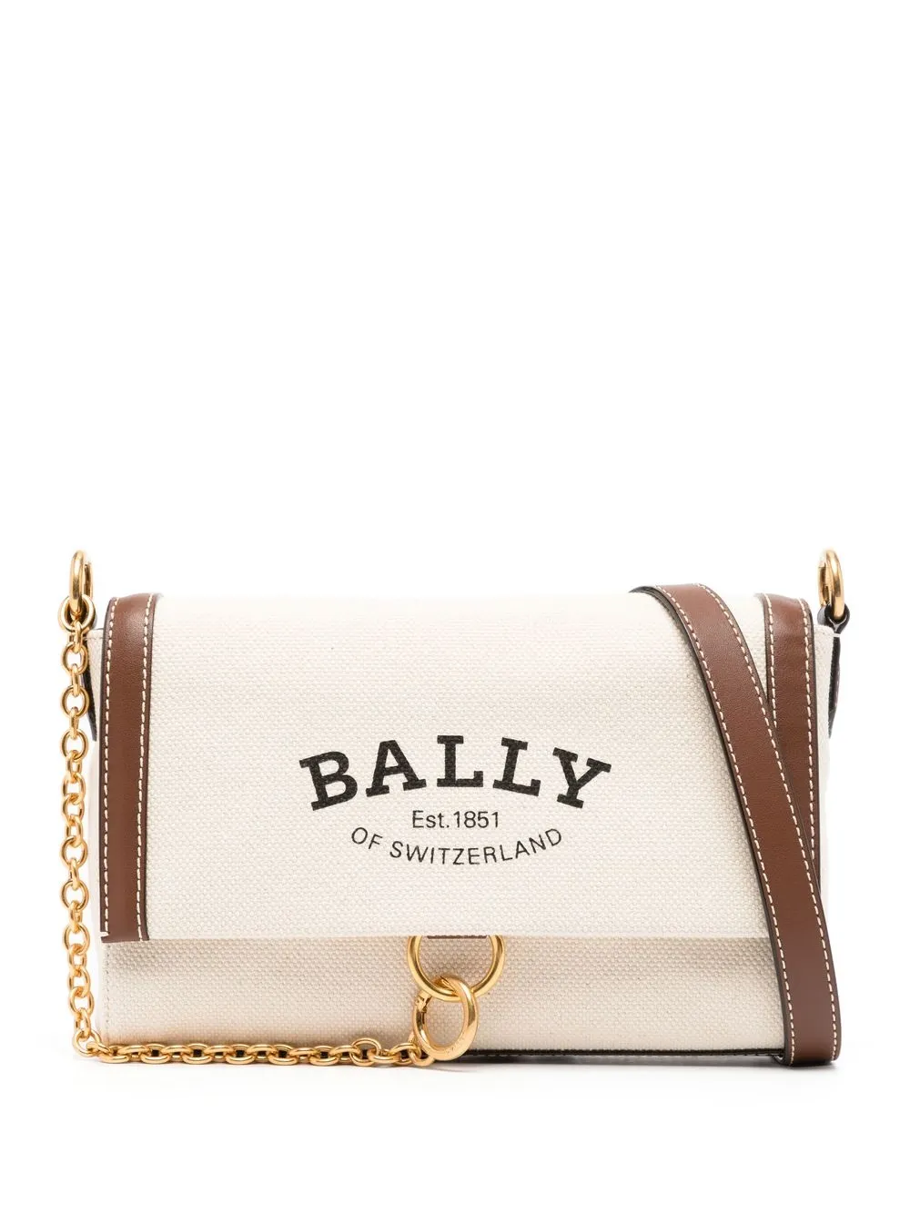 

Bally logo-print shoulder bag - Brown