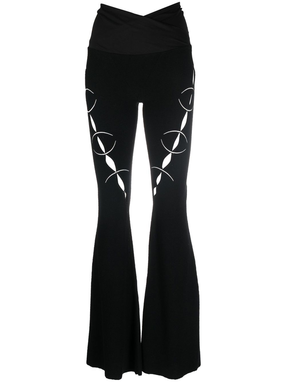 

RUI cut-out flared trousers - Black