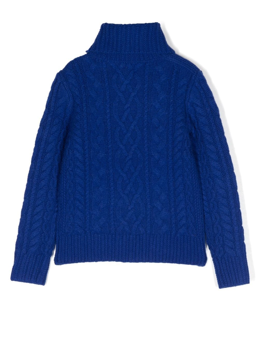 Ralph Lauren Kids Kabelgebreide trui - Blauw