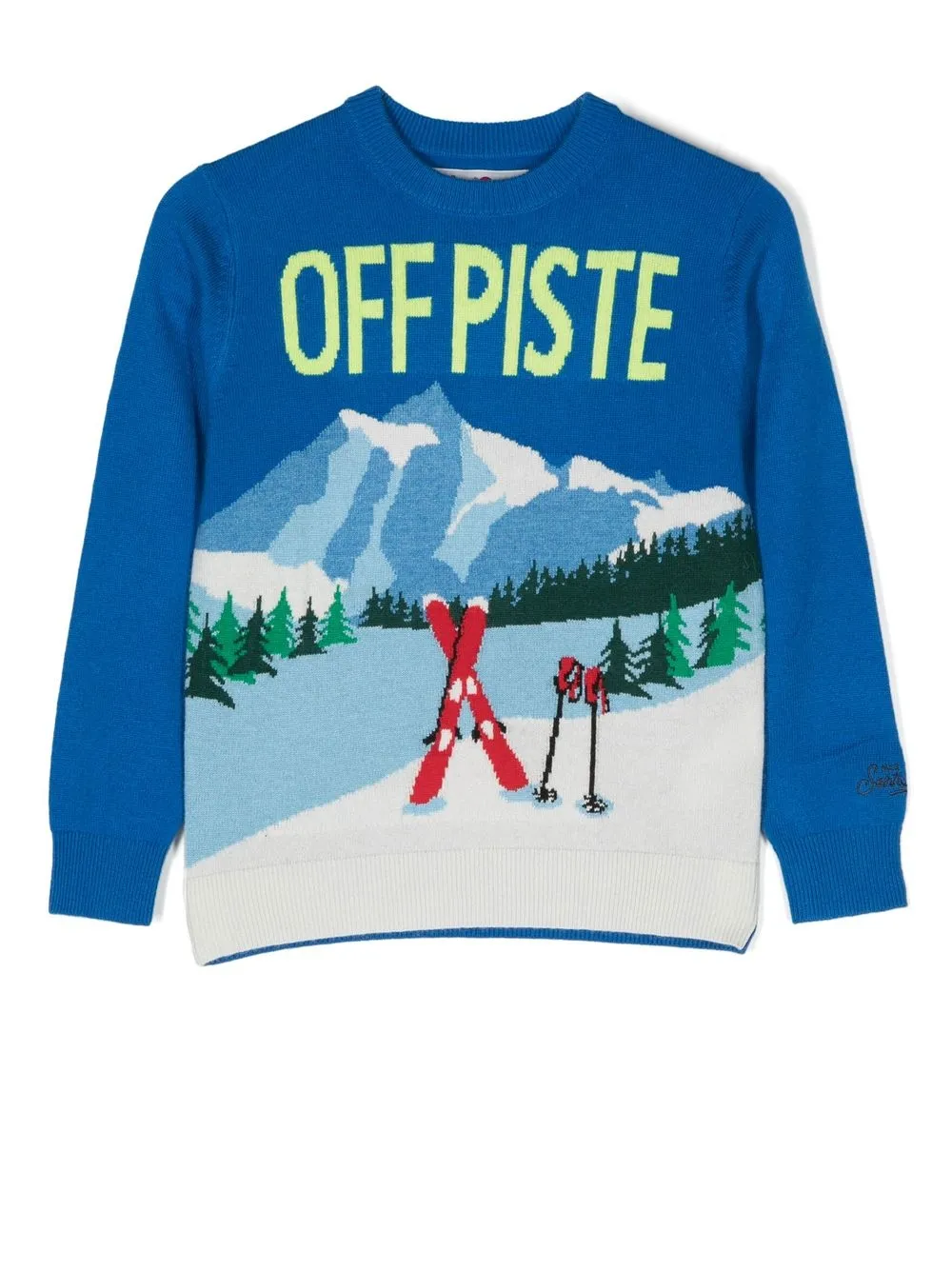 

MC2 Saint Barth Kids Dougla Off Piste knit jumper - Blue