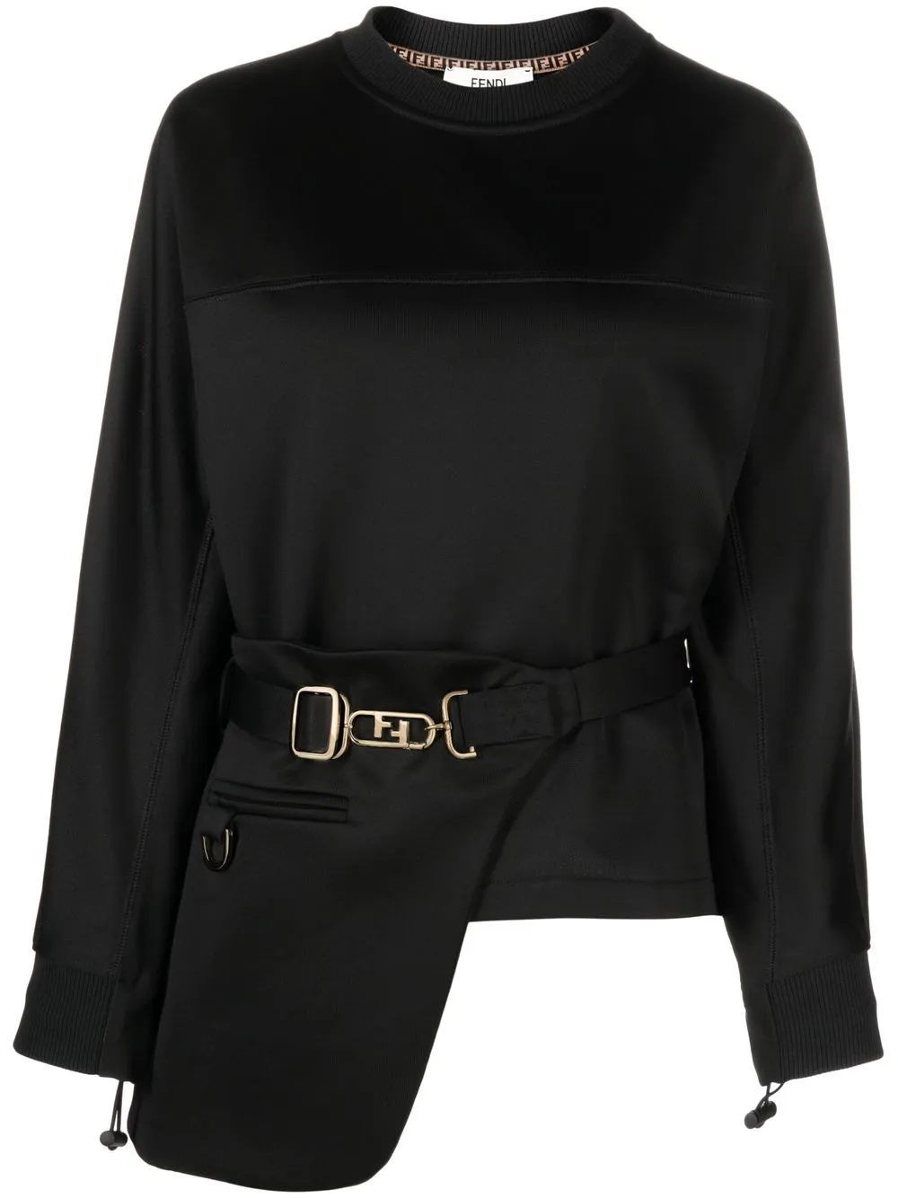 FENDI O'Lock スウェットシャツ - ブラック FENDI O'Lock スウェットシャツ - ブラック