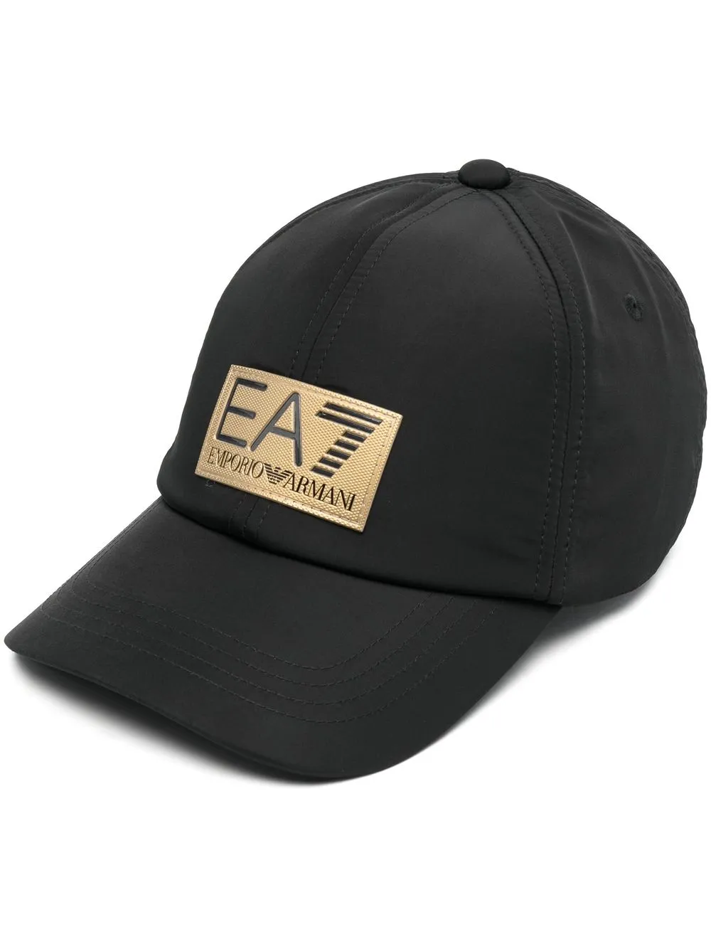 

Ea7 Emporio Armani logo-patch baseball cap - Black