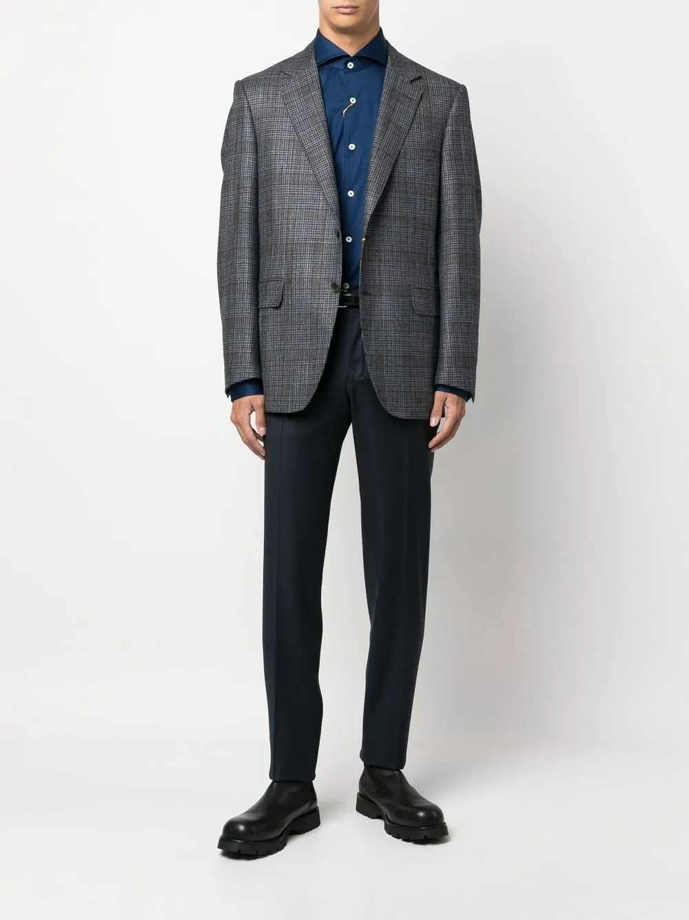 

Canali wool tailored trousers - Blue