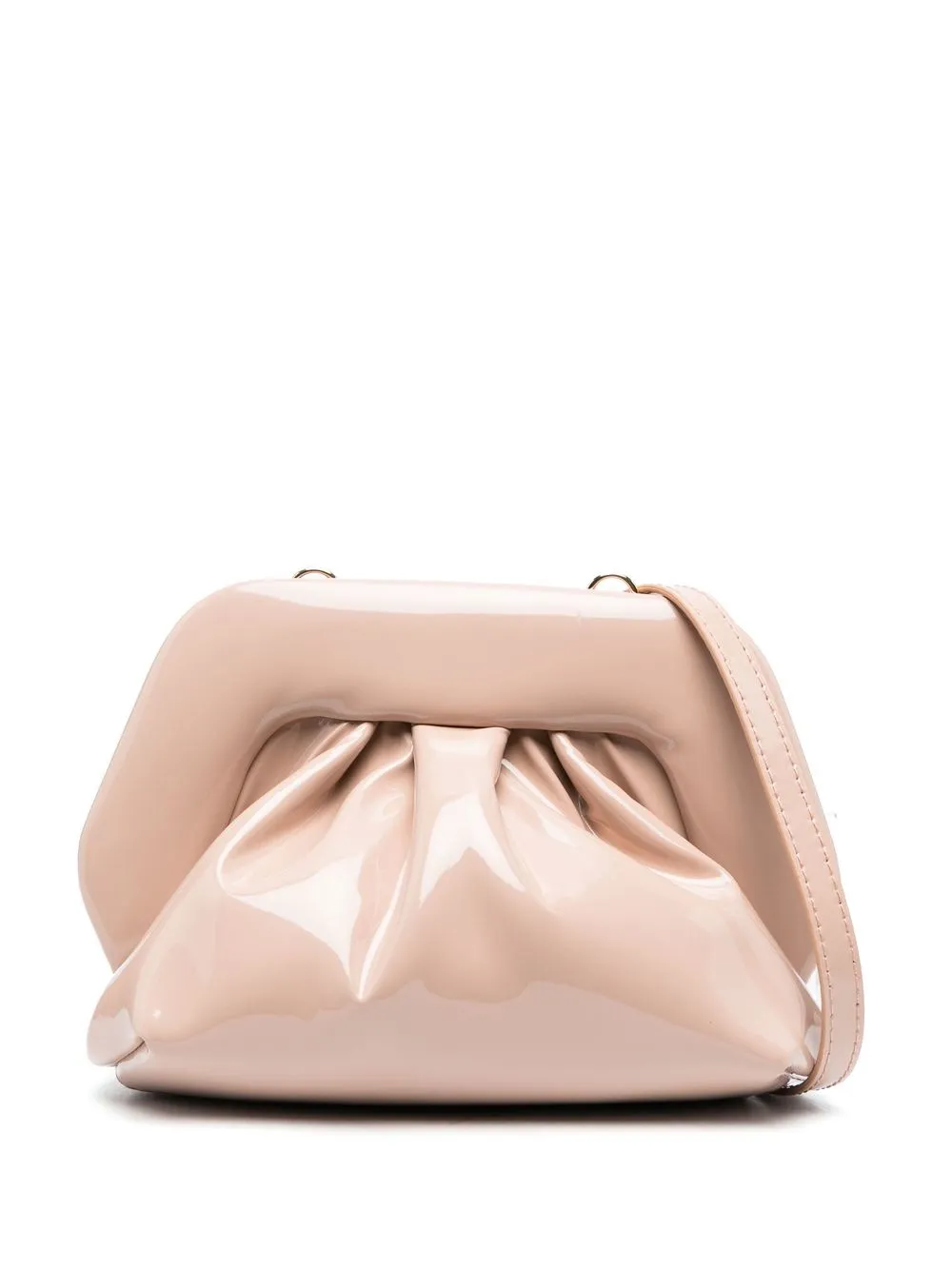 

Themoirè high-shine shoulder bag - Neutrals