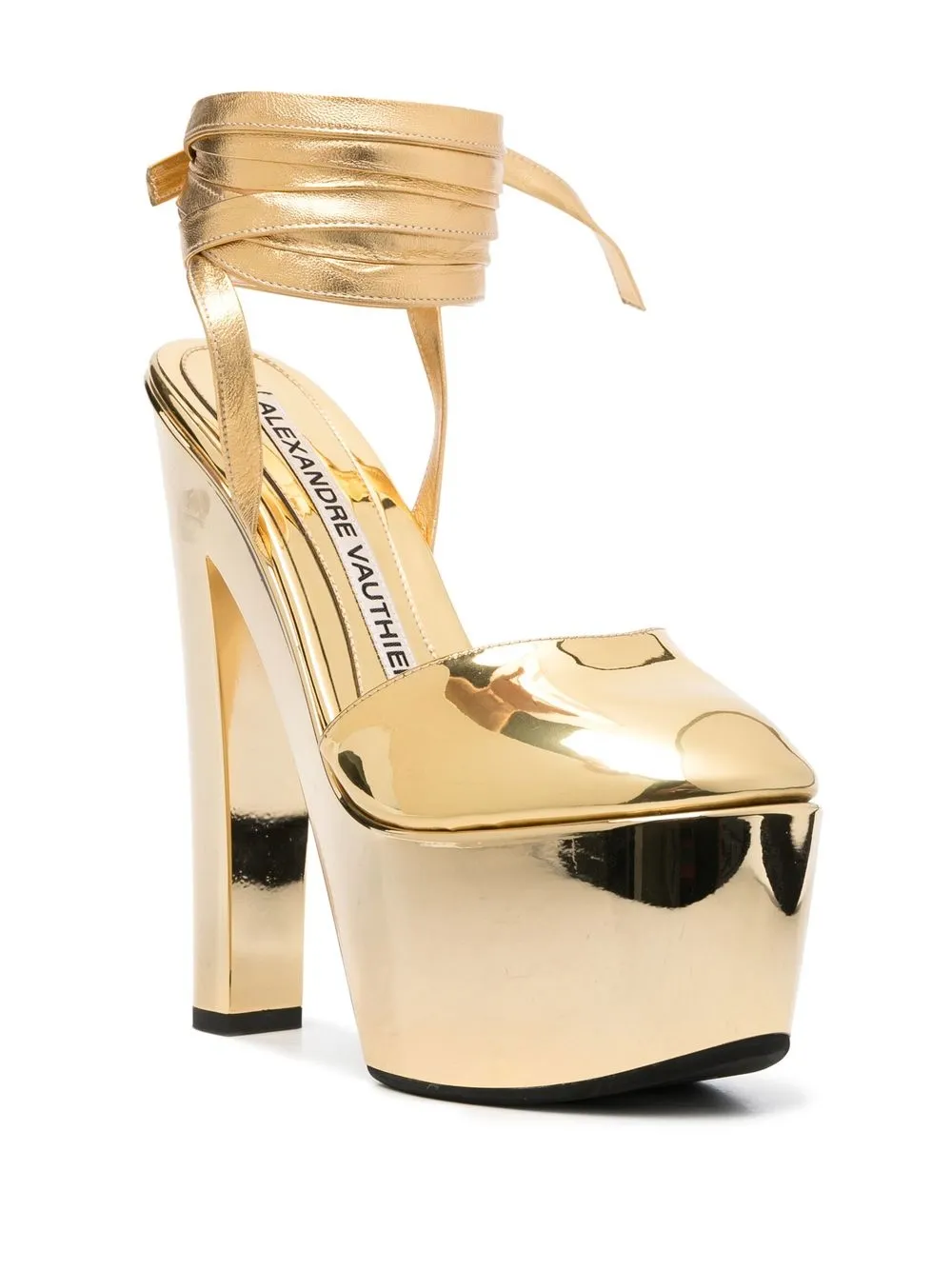 Alexandre Vauthier Sandalen met plateauzool - Goud
