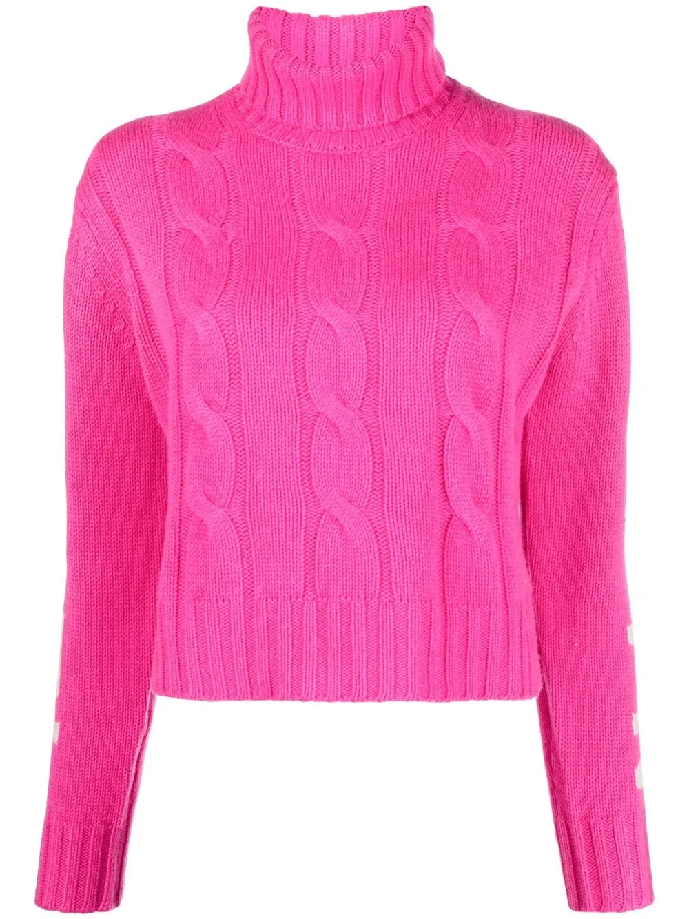 

MC2 Saint Barth suéter tejido con logo en intarsia - Rosado