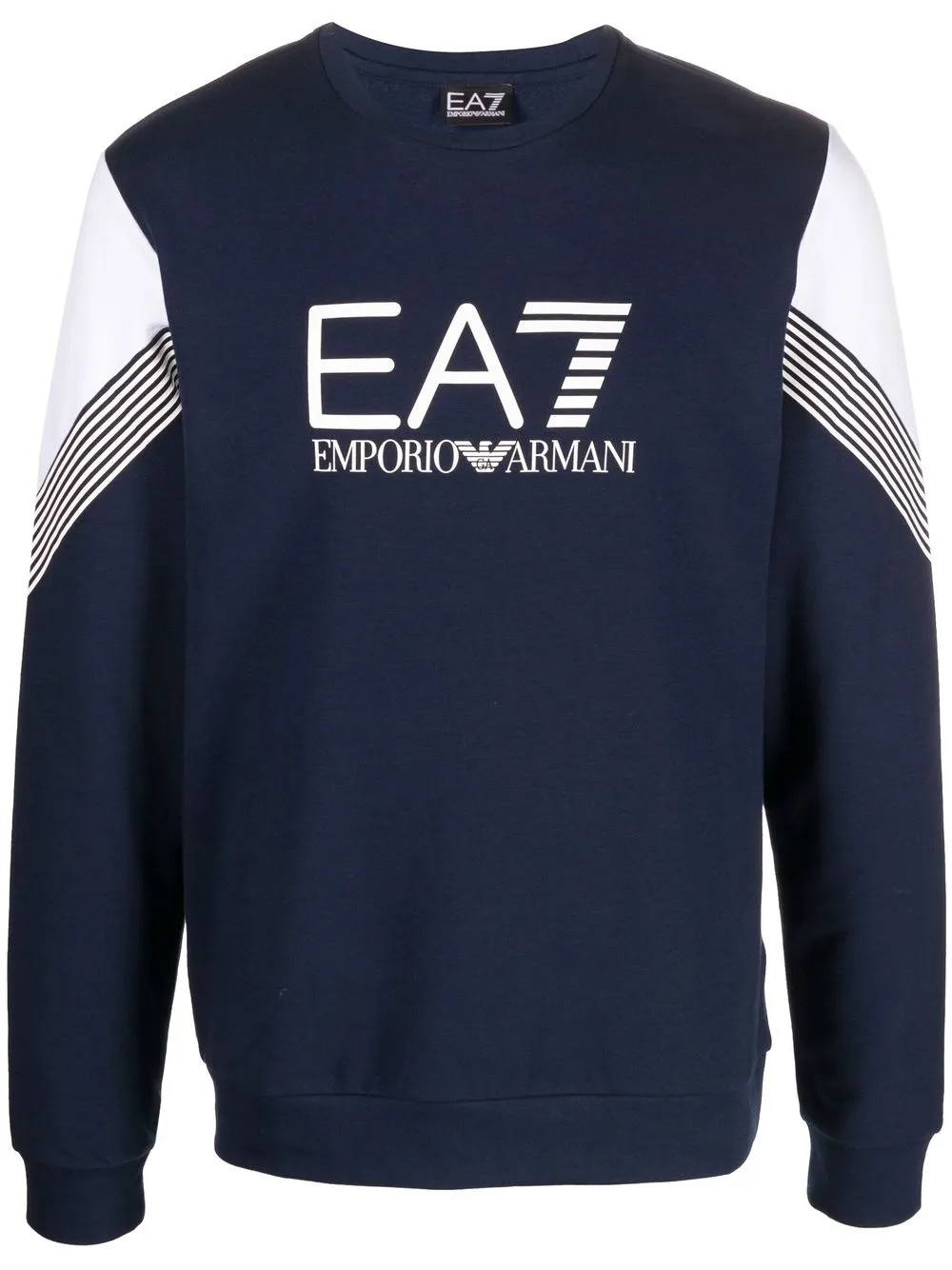 

Ea7 Emporio Armani logo-print crew-neck sweatshirt - Blue