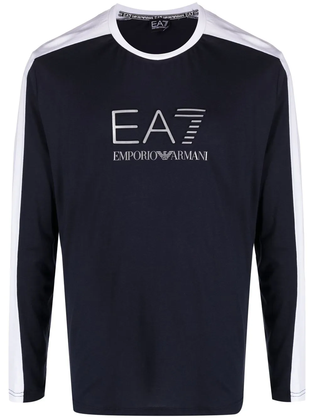 

Ea7 Emporio Armani playera manga larga - Azul