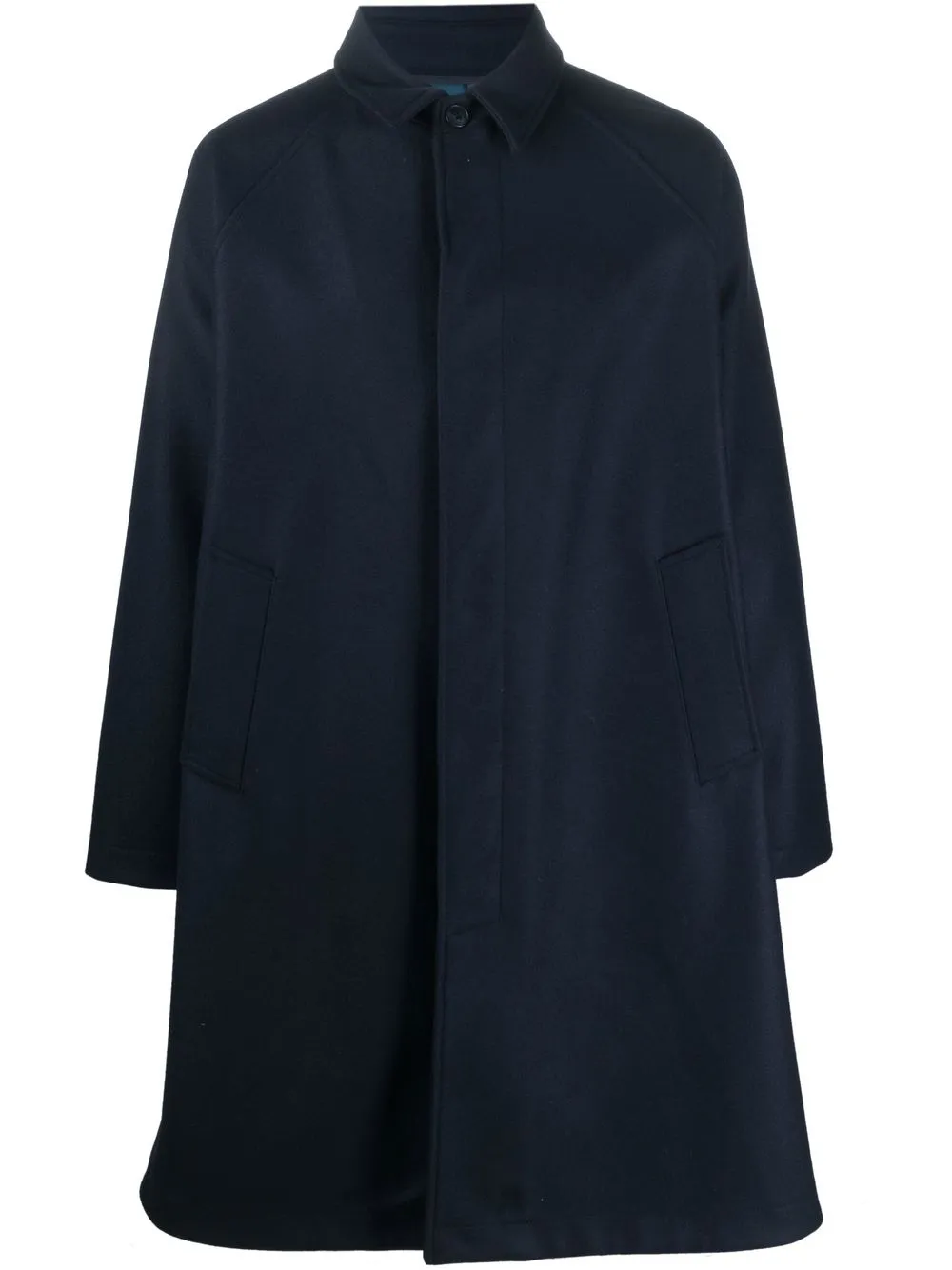 

Société Anonyme single-breasted fitted coat - Blue