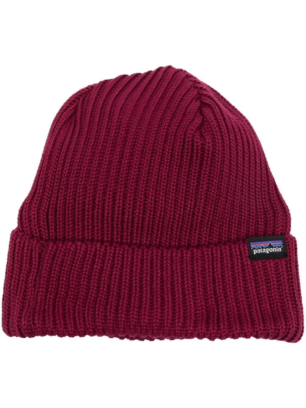 

Patagonia gorro tejido de canalé con logo - Rojo