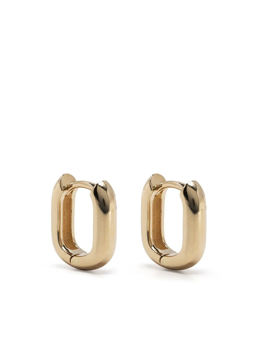 HESTIA 14kt yellow gold Quadrant hoop earrings