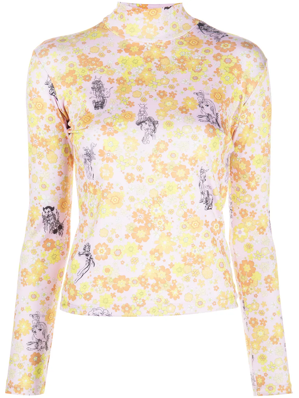 

Liberal Youth Ministry top con estampado floral - ORANGE MULTI