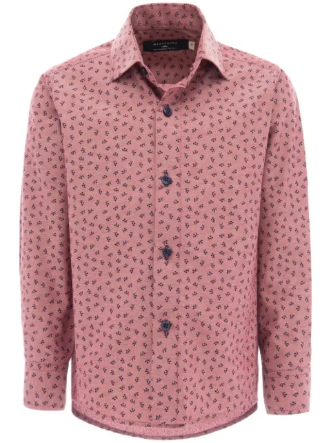 Moustache dandelion-print dress shirt