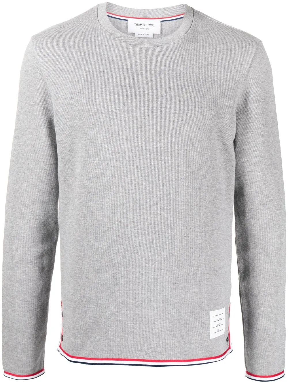 

Thom Browne RWB-stripe T-shirt - Grey