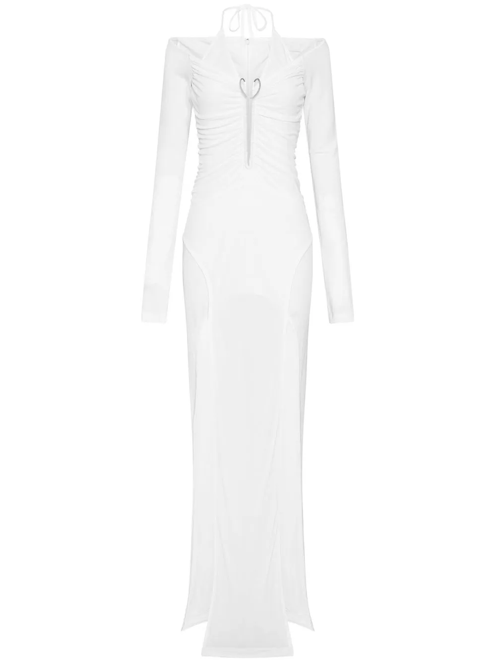 Dion Lee Mobious Halterneck Gown In White