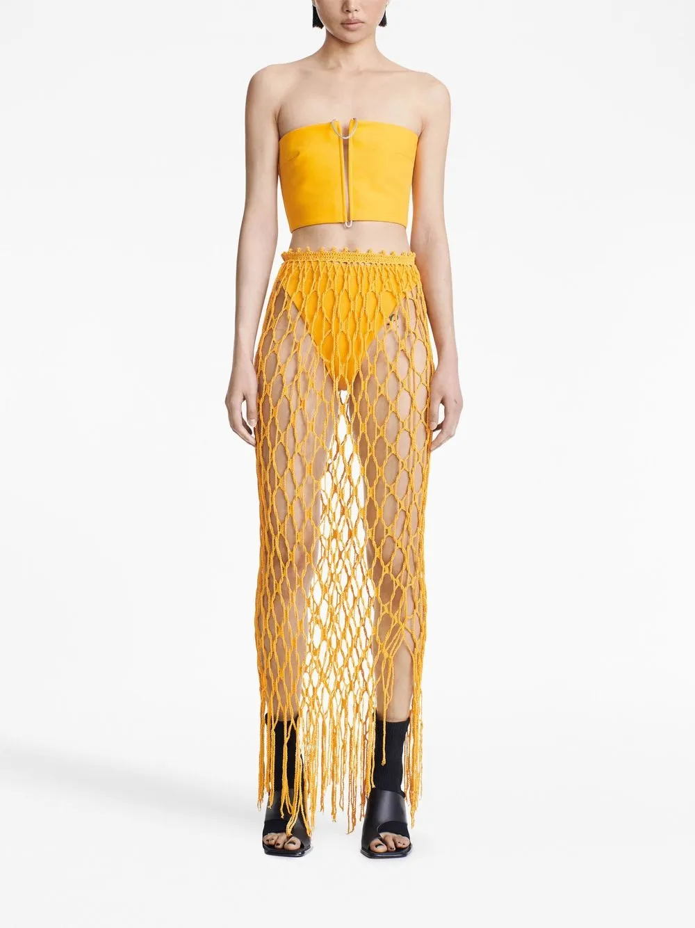 Dion Lee Bandeau top - Geel