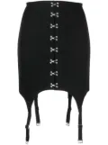 Dion Lee corset garter skirt - Black