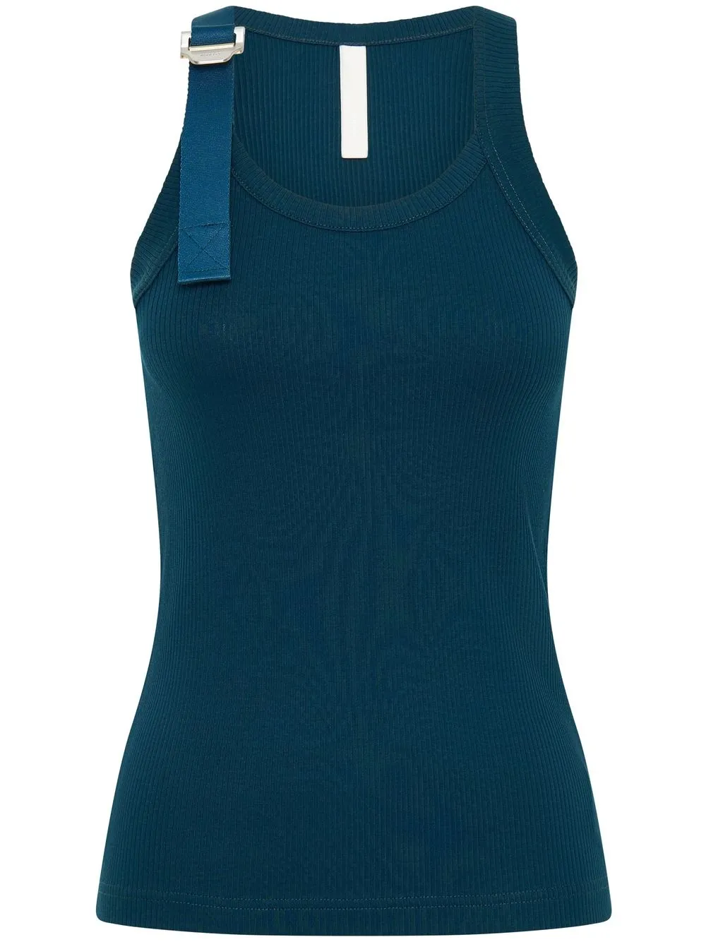 

Dion Lee buckled fine-ribbed tank top - Blue