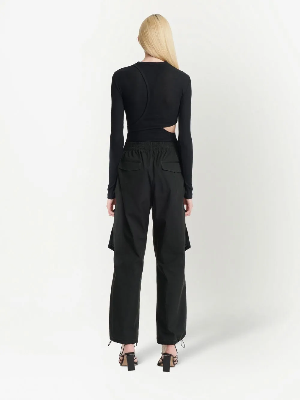 DION LEE MODULAR LAYERED LONG-SLEEVE TOP