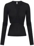 Dion Lee Modular layered long-sleeve top - Black