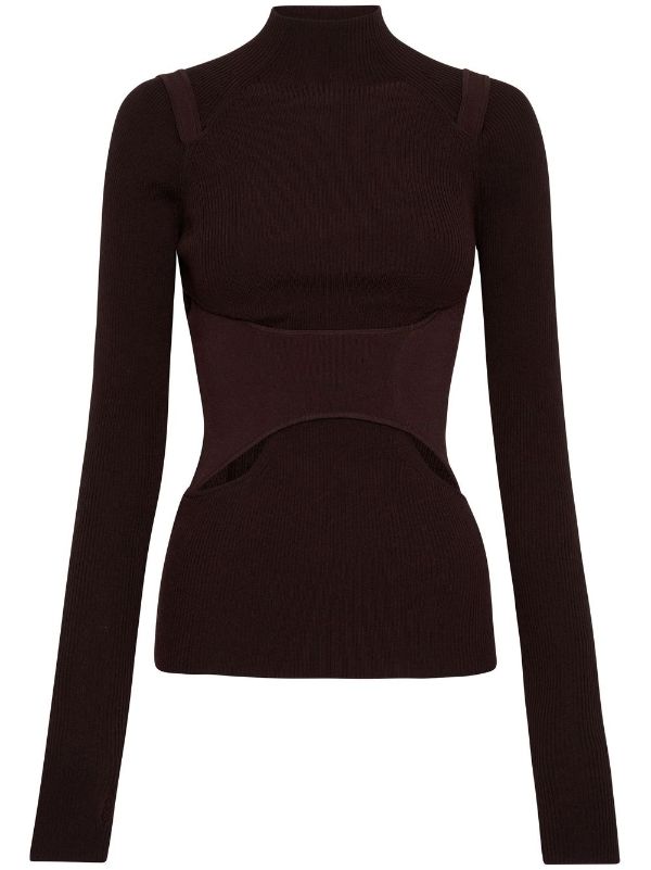 Cut out hot sale neck sweater