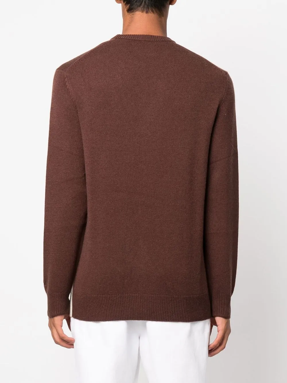 Mc2 Saint Barth Cortina Intarsia-knit Jumper In Braun