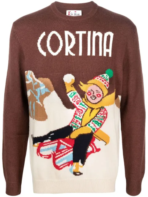 MC2 Saint Barth Cortina intarsia-knit jumper