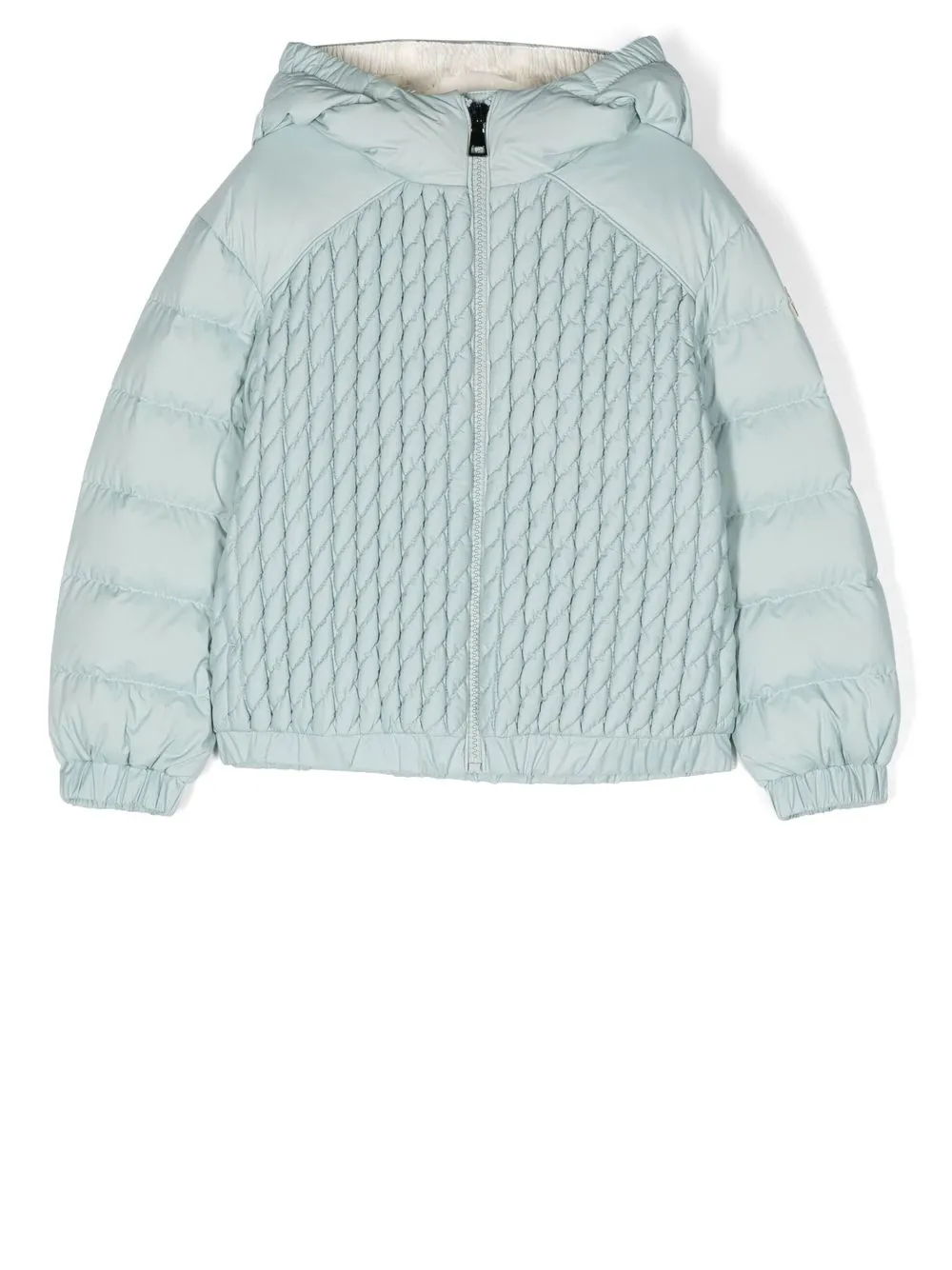 

Moncler Enfant chamarra capitonada manga larga - Azul