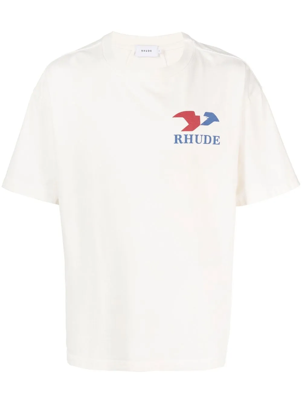 

Rhude playera con logo estampado - Blanco