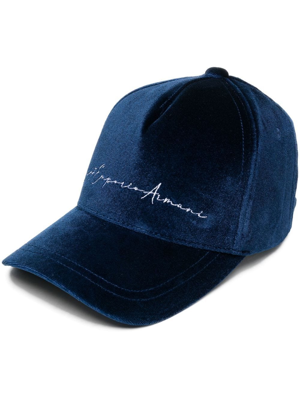 Ea7 Logo-embroidered Baseball Cap In Blue