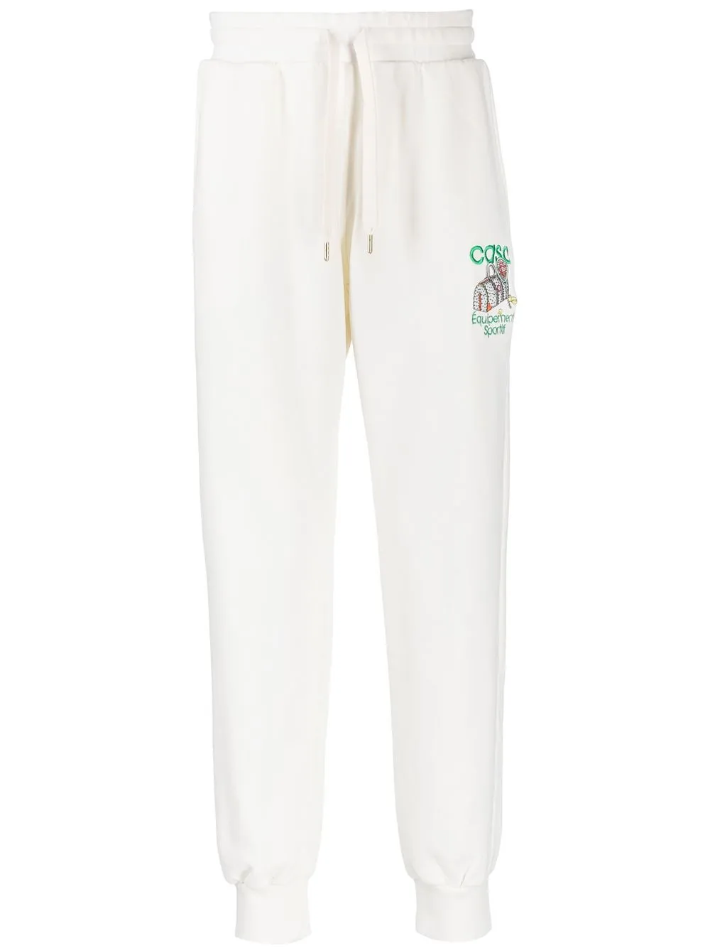 

Casablanca Casaway Tennis embroidered track pants - White