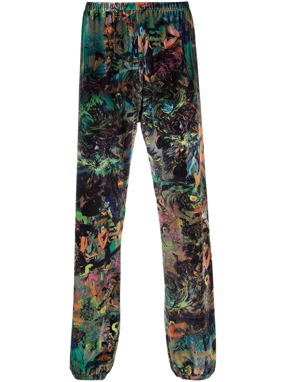 Liberal Youth Ministry graphic-print Velvet Trousers - Farfetch