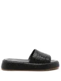 Sarah Chofakian interwoven leather sandals - Black