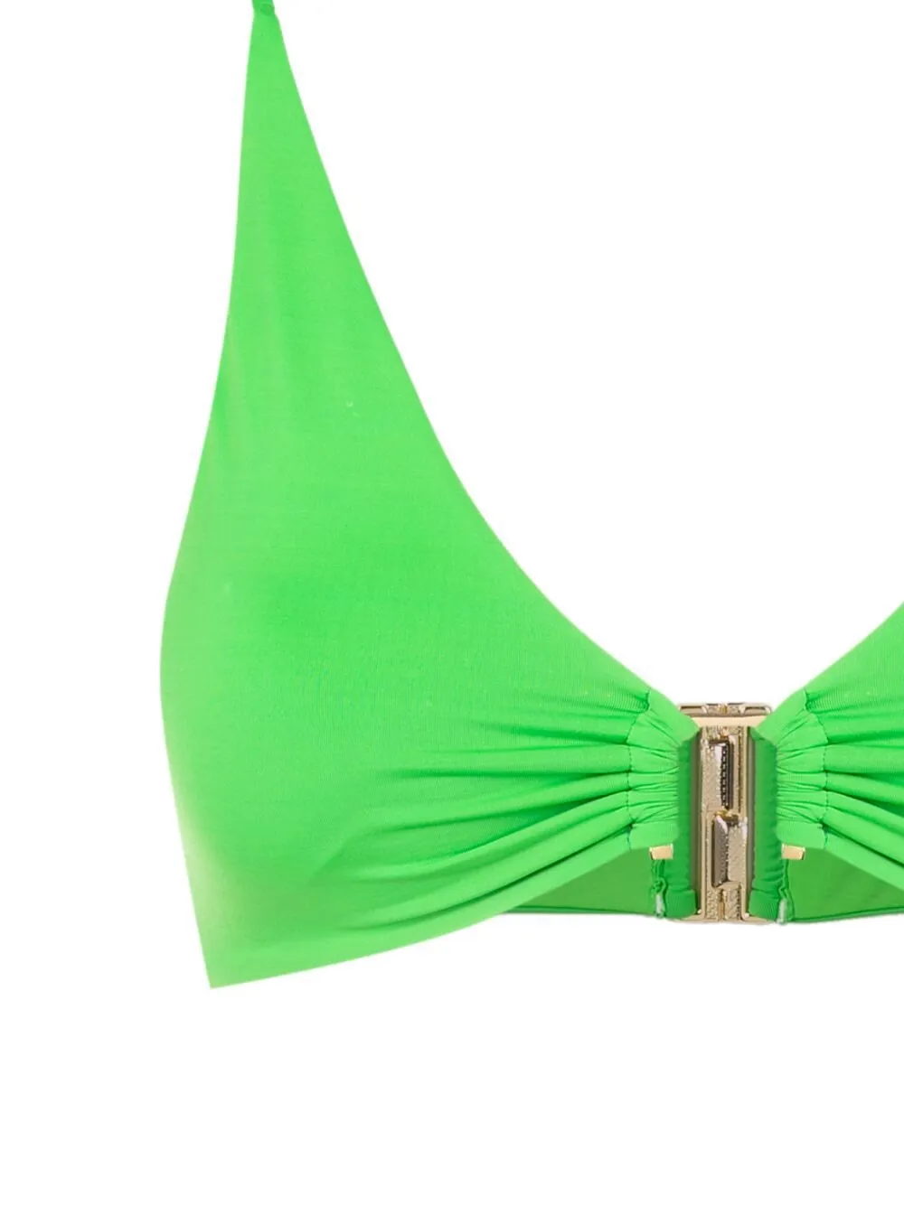 Lenny Niemeyer Hardware-detail Bikini Top In Green