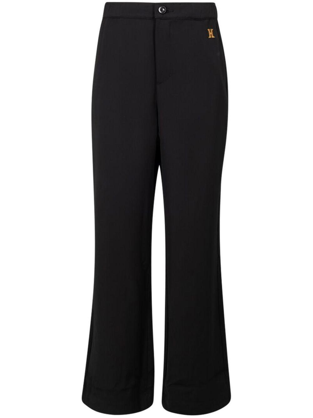 Bell high-waisted trousers