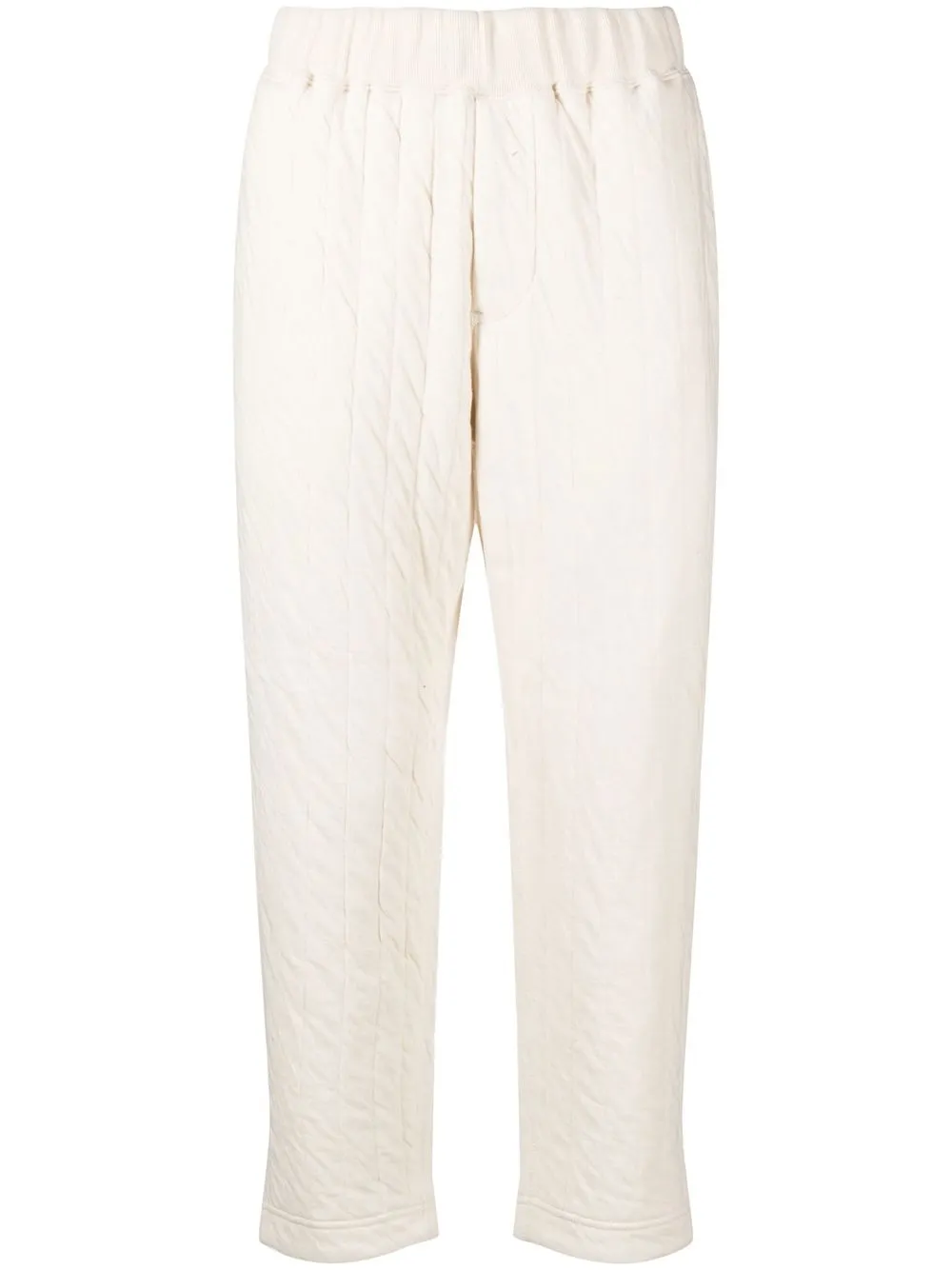 

Snow Peak quilted-detail tapered trousers - Neutrals