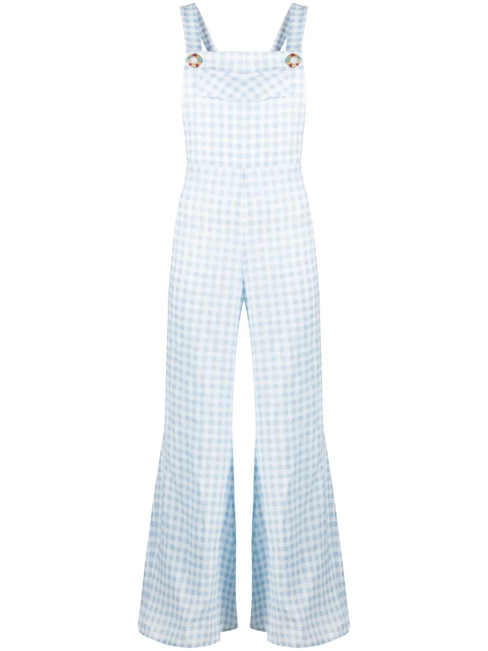 

Sleeper jumpsuit Baccara Blue-Vichy - Azul