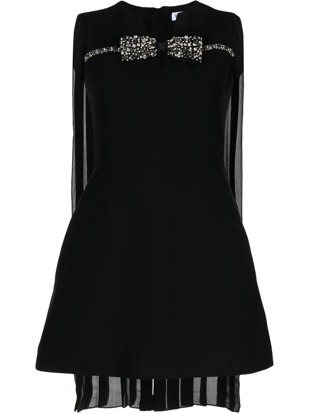 

Dice Kayek crystal-bow tulle dress - Black