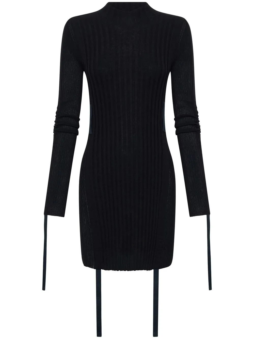 

Dion Lee gathered long-sleeve utility dress - Black