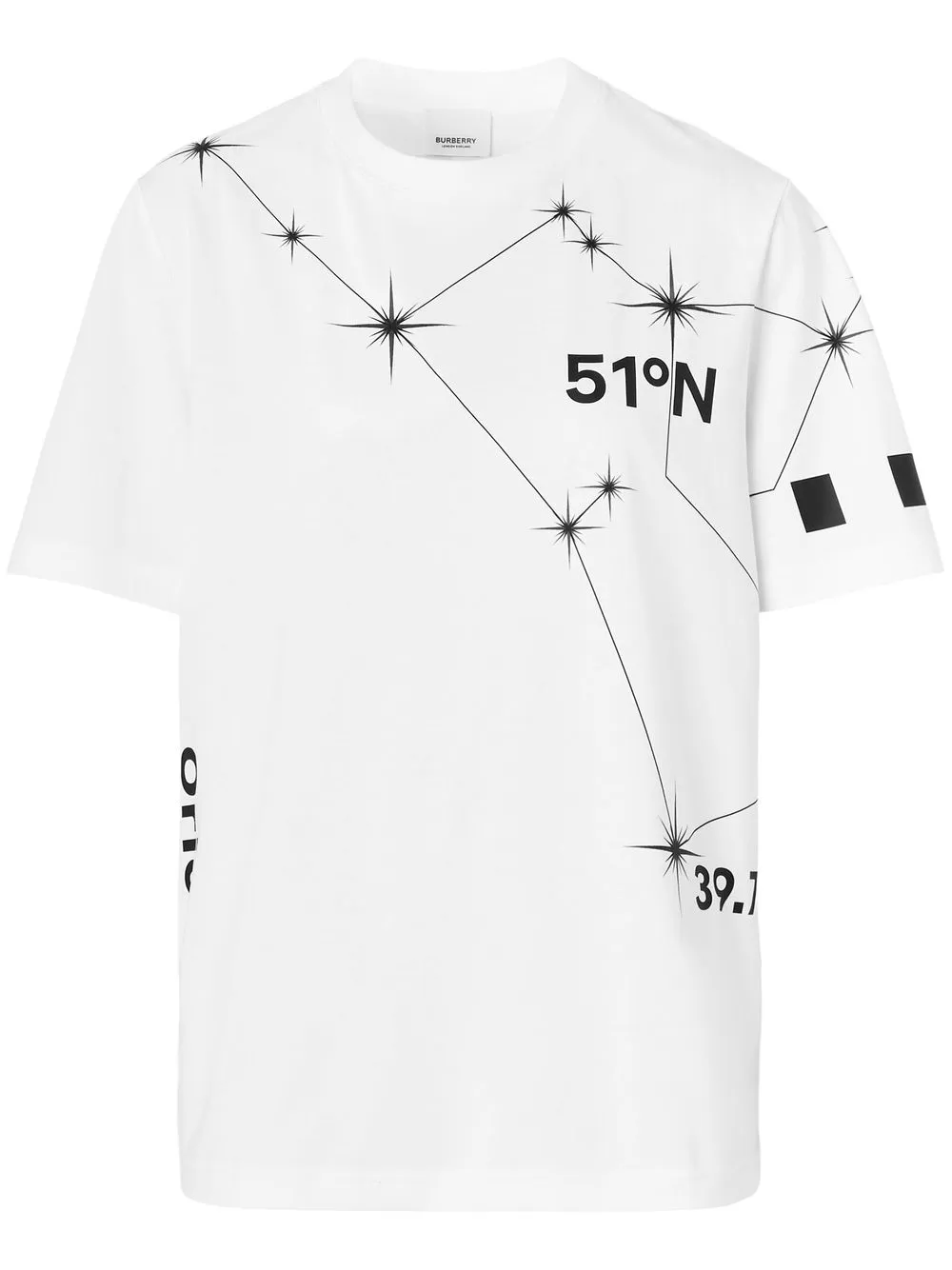 

Burberry playera con estampado Constellation - Blanco