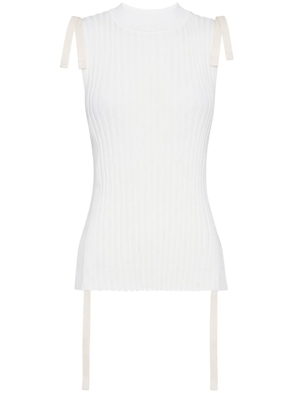 

Dion Lee Utility ribbed-knit vest - White