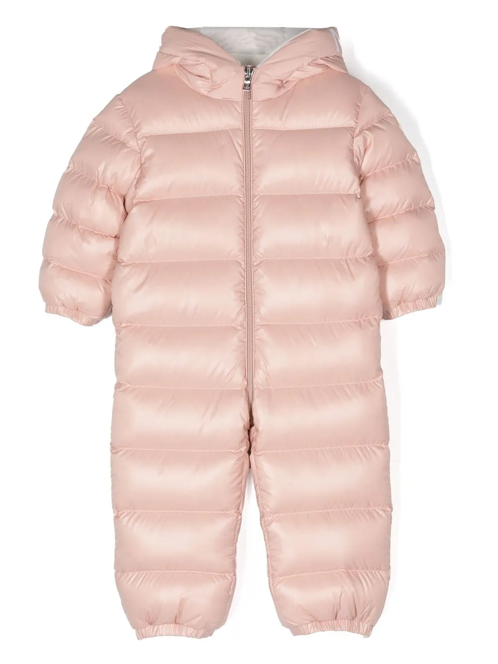 

Moncler Enfant abrigo capitonado con botones - Rosado