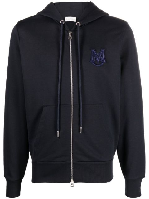 Moncler double on sale logo hoodie