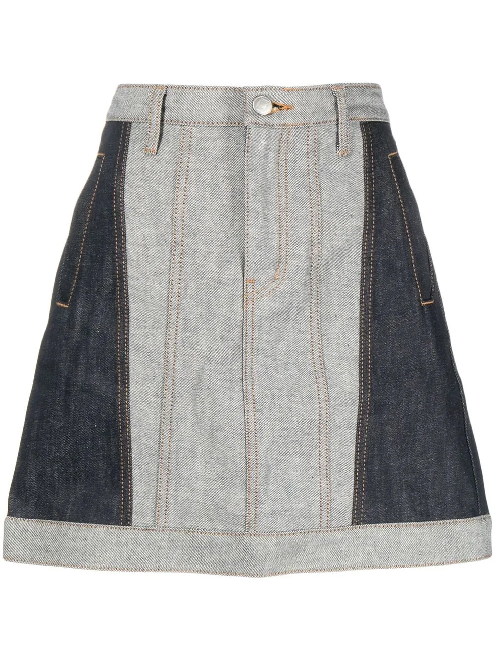 

Kimhekim patchwork denim miniskirt - Blue