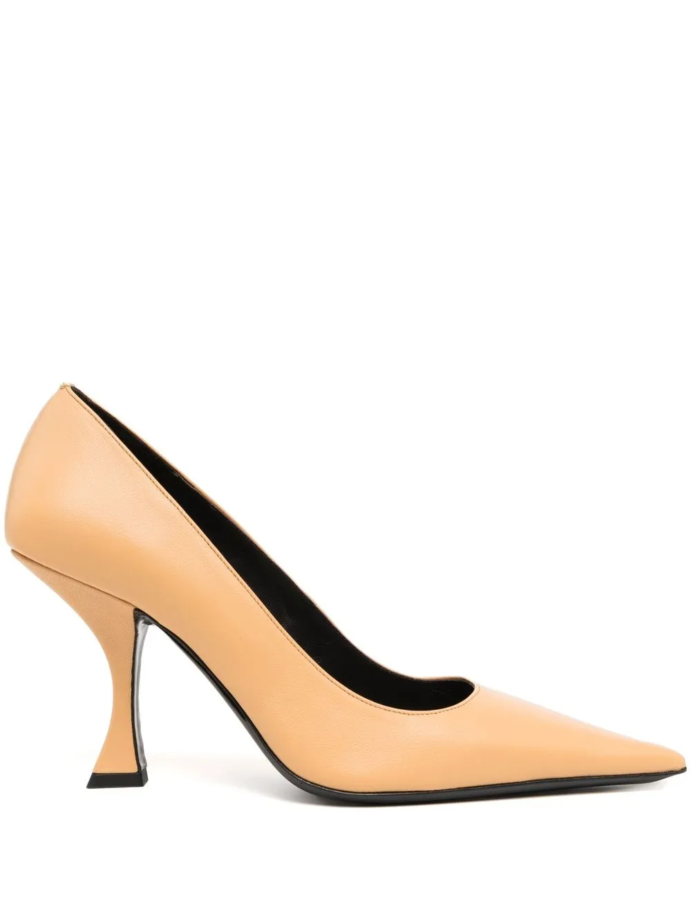 

BY FAR Viva 70mm pointed pumps - Yellow