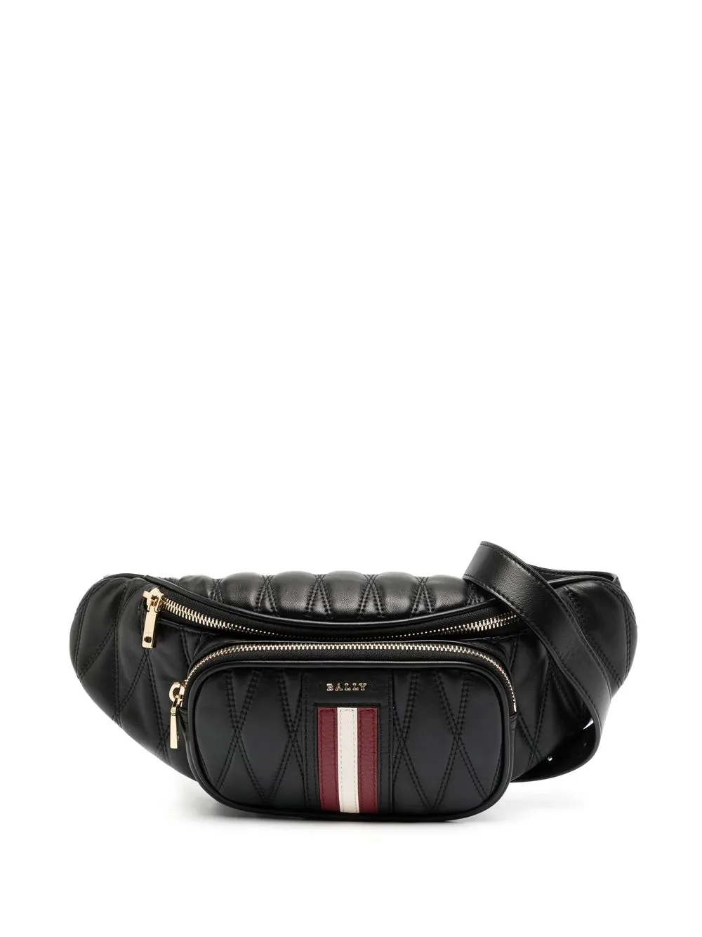 

Bally quilted leather belt bag - Black