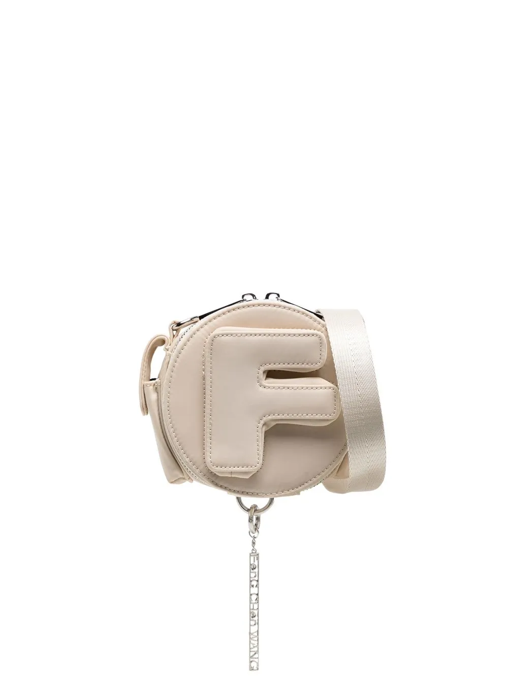 

Feng Chen Wang circular logo patch messenger bag - White