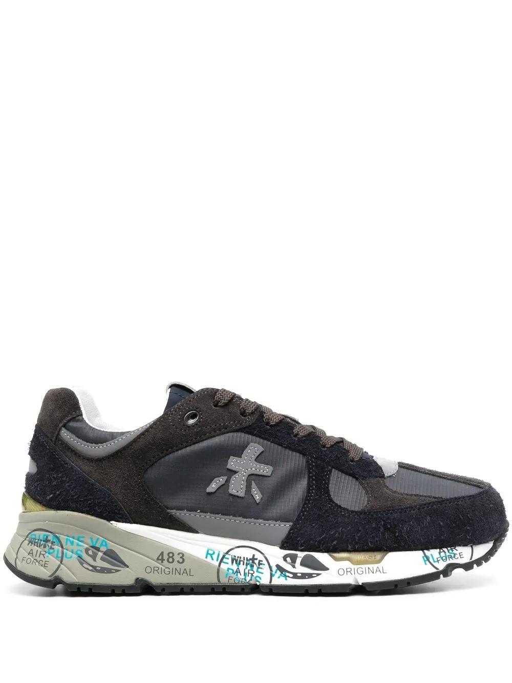 

Premiata Mase suede-panelled sneakers - Blue