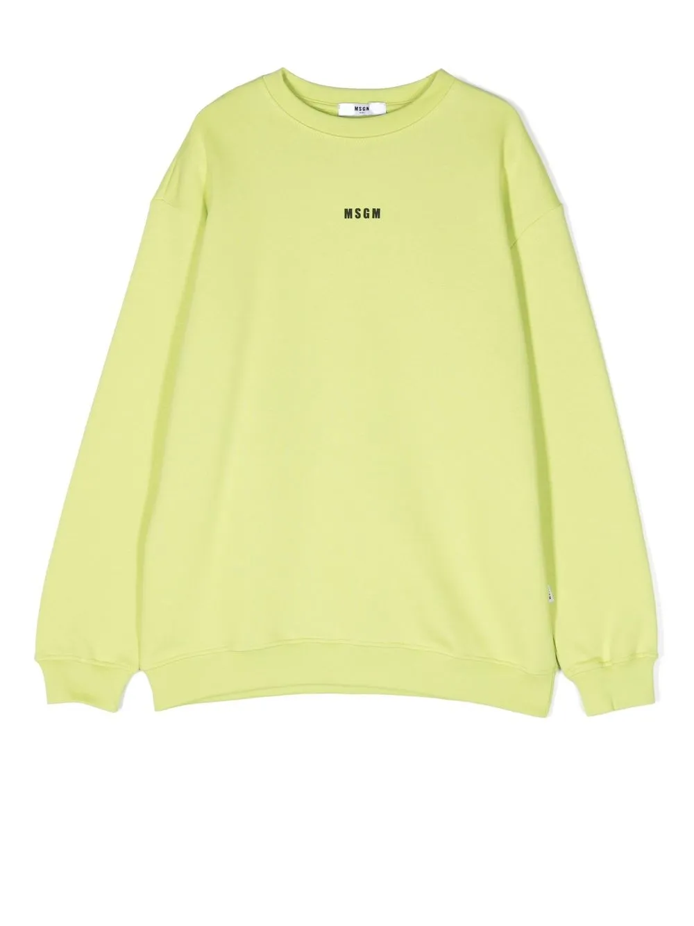 

MSGM Kids sudadera con logo estampado - Verde